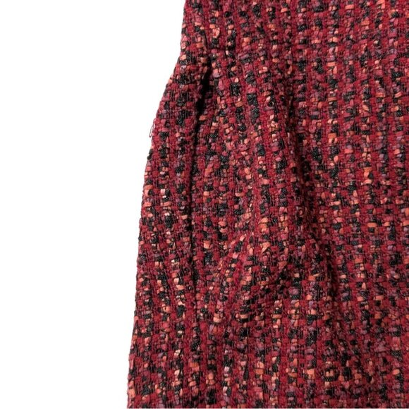 Nic+Zoe Transformative Tweed Jacket Fringe Womens 2X Open Front Cardigan Blazer - Picture 5 of 11